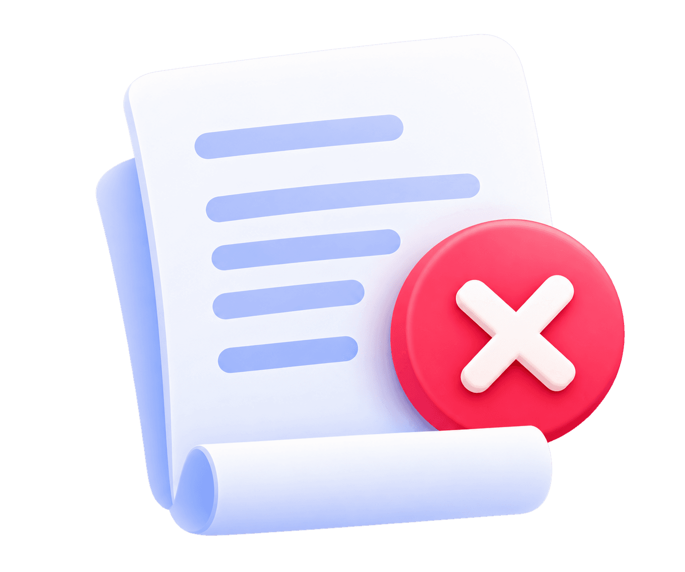 Non-Refundable Document Illustration